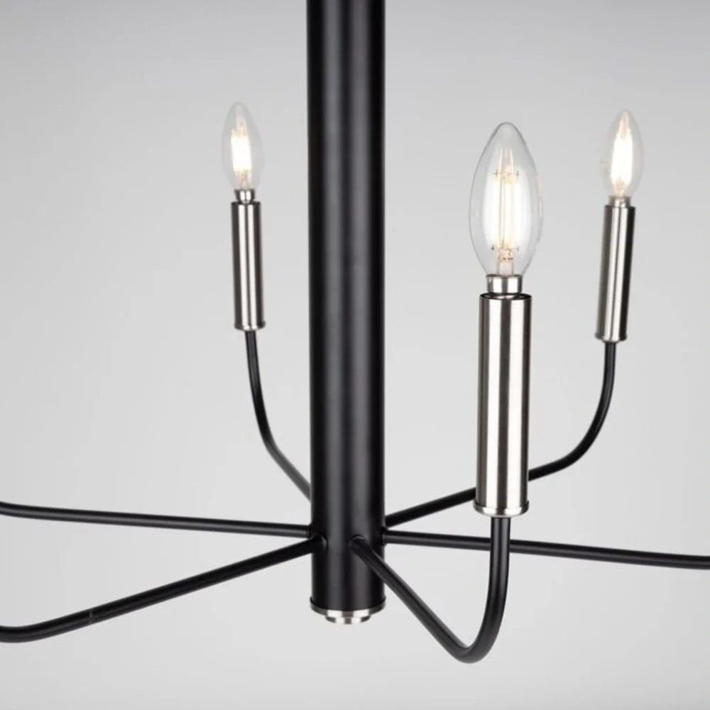 NEW Artcraft Lighting AC10626 Verona Collection Flush Mount Brushed Nickel - Picture 4 of 8